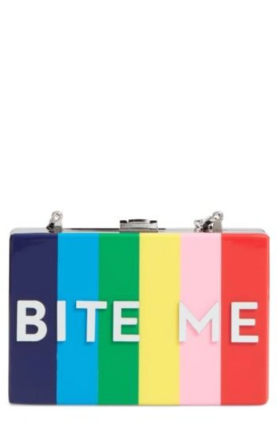 Shop Milly Bite Me Box Clutch - Metallic In Multi