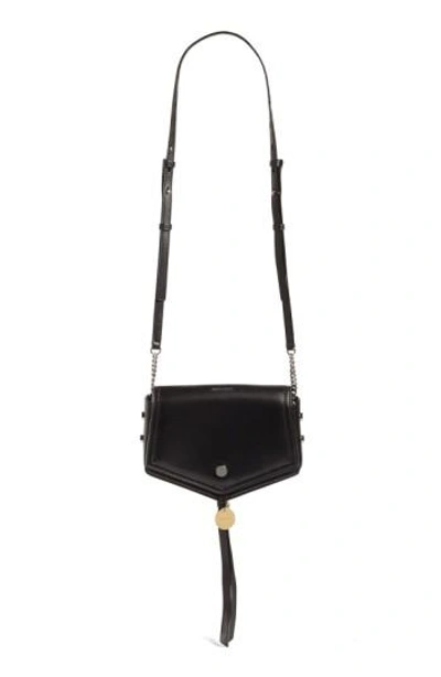 Shop Jimmy Choo Arrow Leather Shoulder Bag - Black
