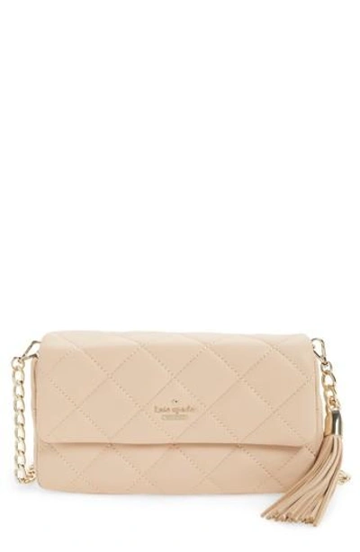 Kate Spade Emerson Place Serena Leather Shoulder Bag Beige In Cashew gold ModeSens