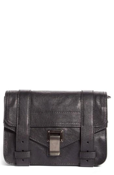Shop Proenza Schouler 'mini Ps1' Lambskin Leather Crossbody Bag - Black
