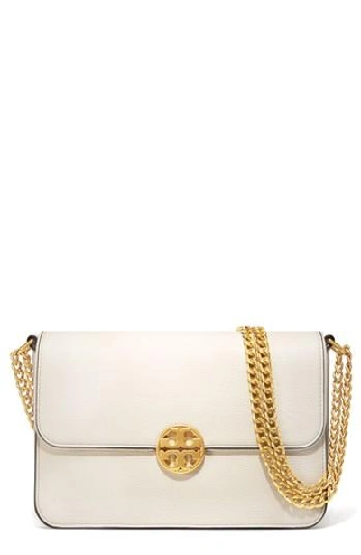 Tory Burch Chelsea Leather Convertible Shoulder Bag In New Ivory | ModeSens