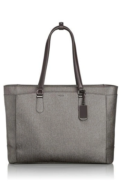 Shop Tumi Valerie Business Tote - Grey In Earl Grey