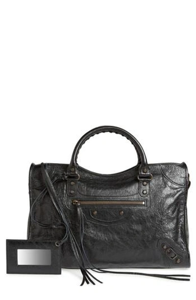 Shop Balenciaga Classic City Leather Tote - Black In Nero