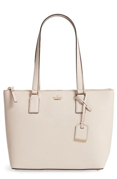 Shop Kate Spade Cameron Street - Small Lucie Leather Tote - Ivory In Tusk