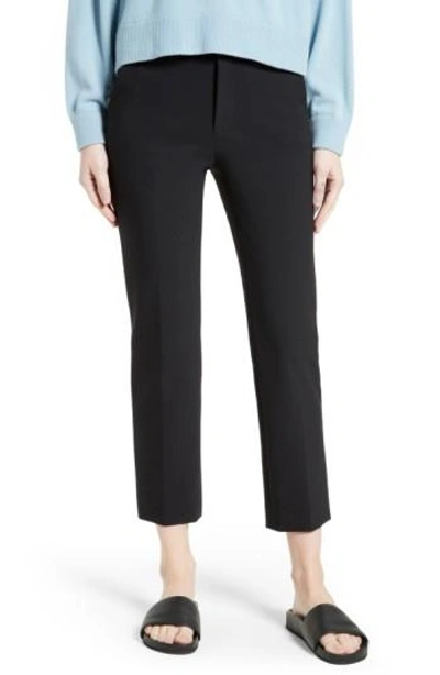 Shop Vince Stovepipe Trousers In Black