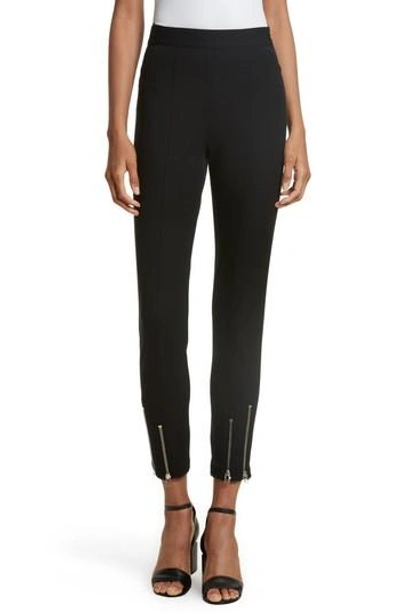 Shop Alexander Wang T Stretch Cotton Skinny Pants In Black