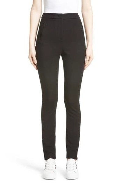 Moncler Side-zip Skinny Stretch Pants, Black | ModeSens
