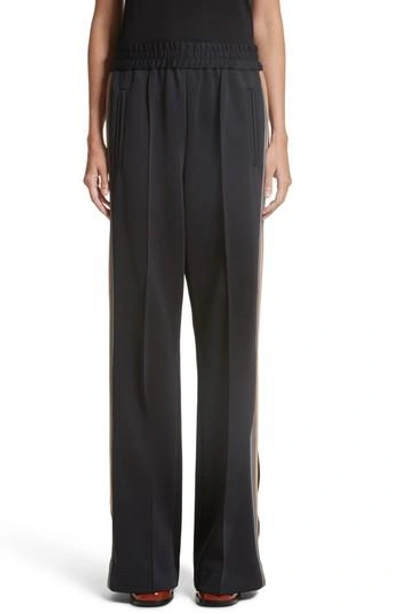 Shop Marc Jacobs Stripe Jersey Track Pants In Black Multi