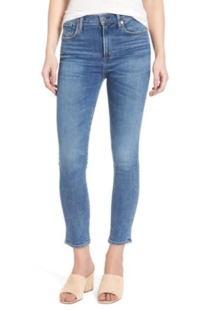Shop Agolde Sophie High Waist Crop Skinny Jeans In Adore