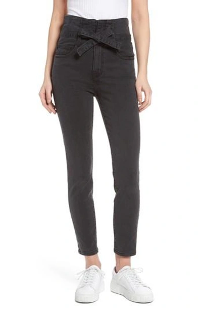 Shop Current Elliott Corset Stiletto Ankle Skinny Jeans In Indiana