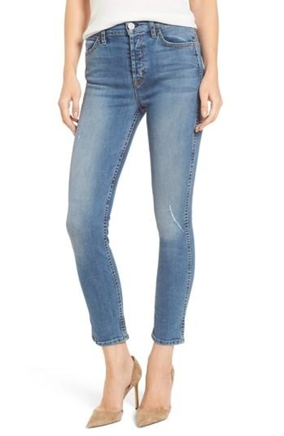 Shop Hudson Holly High Waist Ankle Skinny Jeans In Babyface