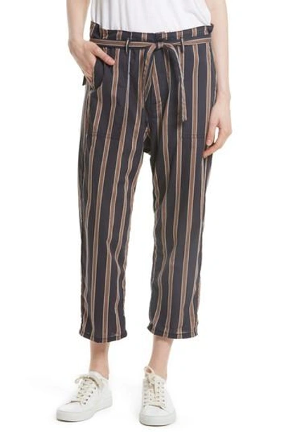Shop The Great The Convertible Trousers In Chalkboard Stripe