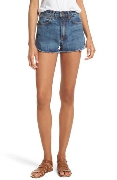 Shop Rag & Bone Lou High Waist Cutoff Denim Shorts In Cha Cha Room