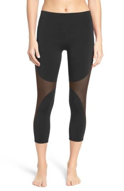 Shop Alo Yoga Coast High Waist Capris In Black