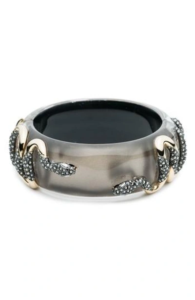 Shop Alexis Bittar Lucite Snake Bracelet In Warm Grey