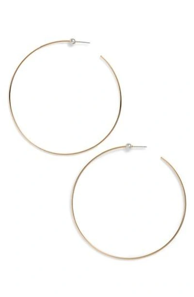 Shop Jenny Bird Large Icon Hoop Earrings In Gold/ Silver