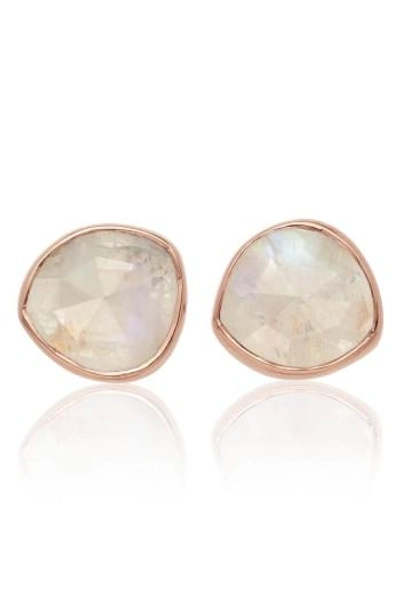 Shop Monica Vinader 'siren' Semiprecious Stone Stud Earrings (nordstrom Exclusive) In Silver/ Amazonite