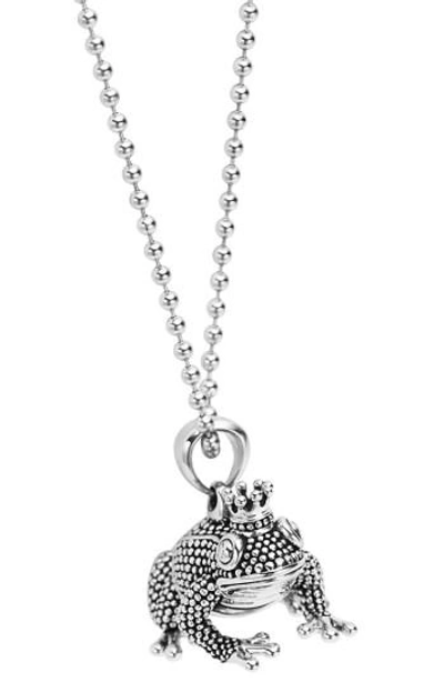 Shop Lagos Rare Wonders Frog Prince Pendant Necklace In Silver