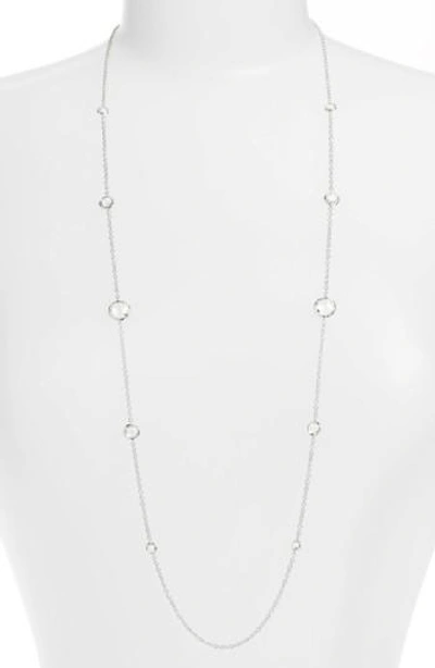 Shop Ippolita 'rock Candy - Lollipop' Long Necklace (online Only) In Silver - Clear Quartz