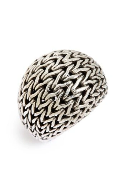 Shop John Hardy Classic Chain Dome Ring In Silver