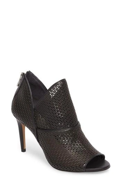 Shop Vince Camuto Vatena Bootie In Black Nappa Leather