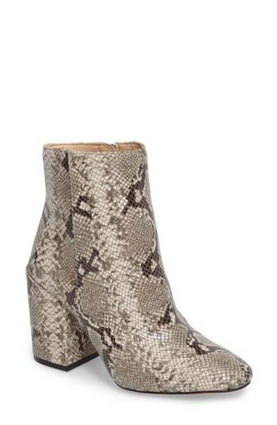 Shop Vince Camuto Destilly 2 Bootie In Natural Snake Print Leather