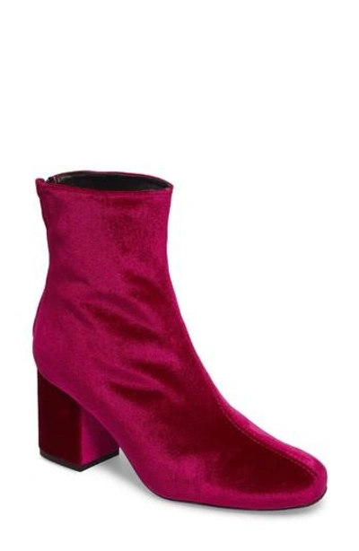 Shop Free People Cecile Block Heel Bootie In Wine