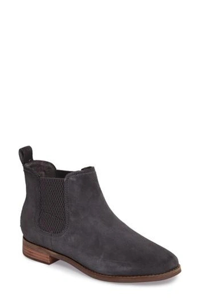 Shop Toms Ella Bootie In Forged Iron Suede