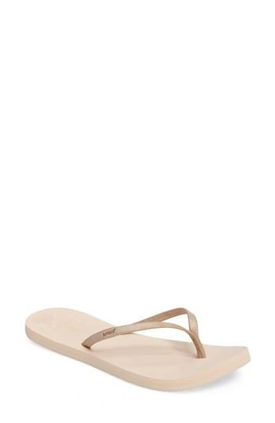 Shop Reef Bliss Nights Flip Flop In Natural