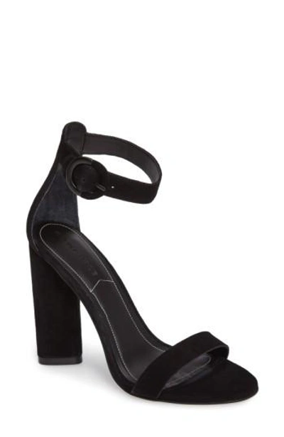 Shop Kendall + Kylie Giselle Strappy Sandal In Black Suede