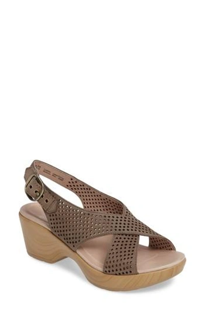 Dansko jacinda Sandal In Walnut Leather ModeSens