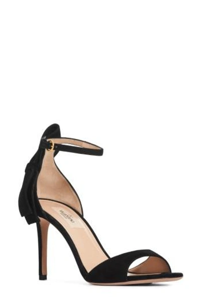Shop Valentino Bow Heel Sandal In Black