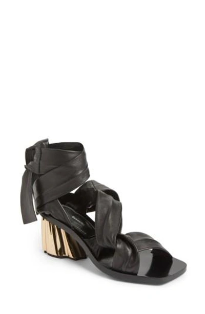 Shop Proenza Schouler Ankle Wrap Sandal In Black