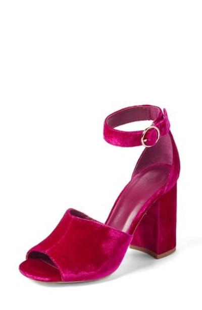 Shop Joie Lahoma Block Heel Sandal In Cerise