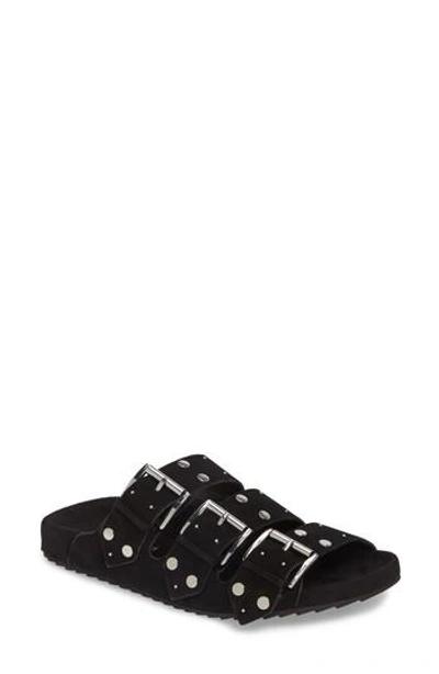 Shop Rebecca Minkoff Tania Slide Sandal In Black