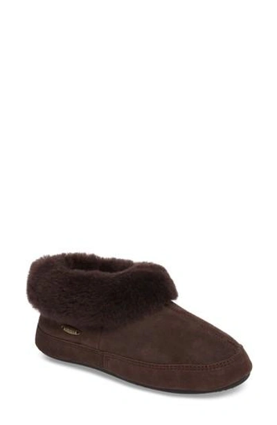 Shop Acorn 'oh Ewe Ii' Genuine Sheepskin Slipper In Coffee Bean