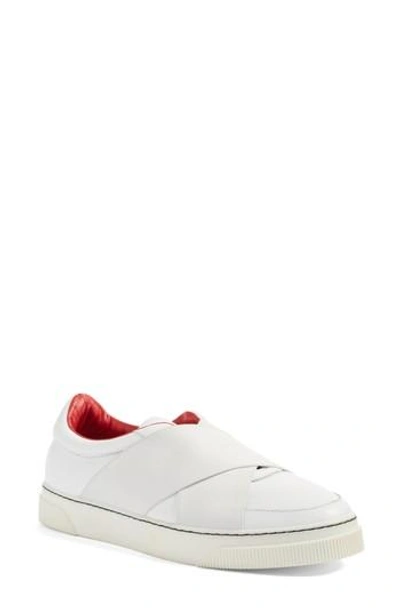 Shop Proenza Schouler Crisscross Slip-on Sneaker In White
