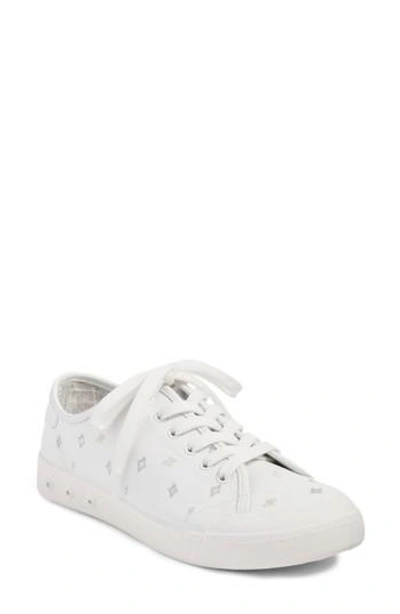 Shop Rag & Bone Embroidered Standard Issue Sneaker In White Leather Embroidery