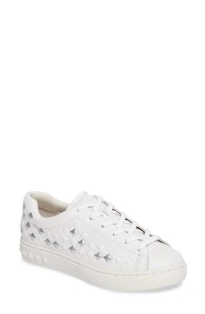 Shop Ash Panic Bis Sneaker In White/ Silver Leather