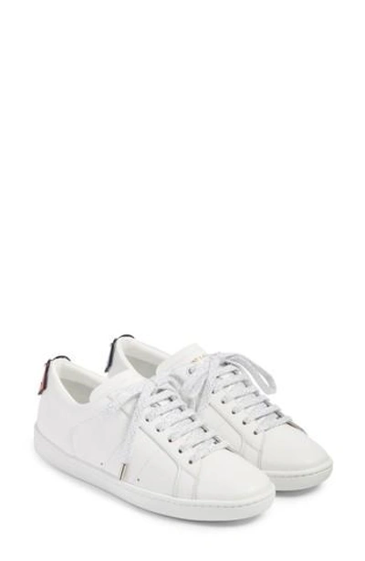 Shop Saint Laurent Court Classic Lips Sneaker In White