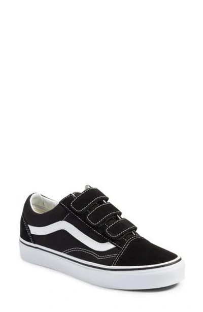 Shop Vans Old Skool V Pro Sneaker In Black/ True White