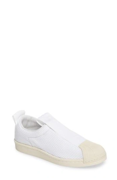 Shop Adidas Originals Superstar Slip-on Sneaker In White/ White/ Off White