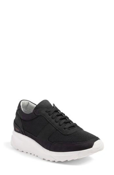 Shop Common Projects Track Flatform Sneaker In Black