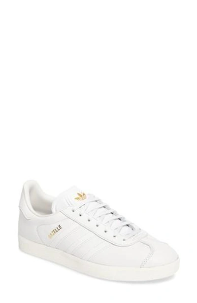 Shop Adidas Originals Gazelle Sneaker In Crystal White/ Crystal White