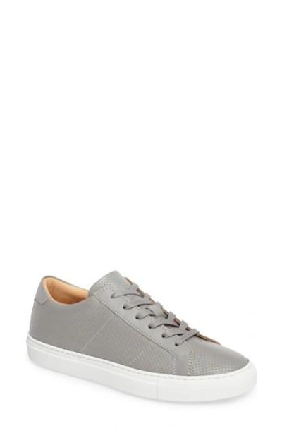 Shop Greats Royale Perforated Low Top Sneaker In Ash Perforated