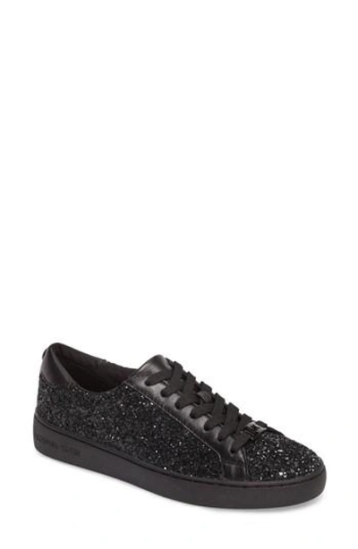 Shop Michael Michael Kors Irving Sneaker In Black Glitter