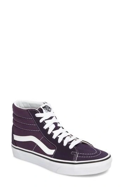 Shop Vans 'sk8-hi' Sneaker In Nightshade/ True White