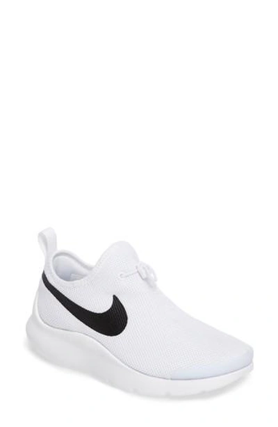 Shop Nike Aptare Slip-on Mesh Sneaker In White/ Black/ White