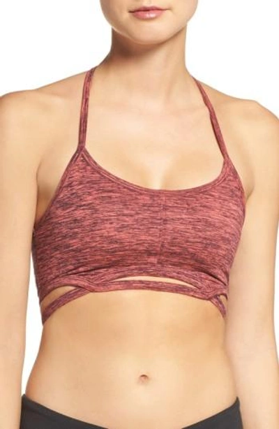 Shop Free People Fp Movement Infinity T-back Sports Bra In True Navy/ Hot Pink