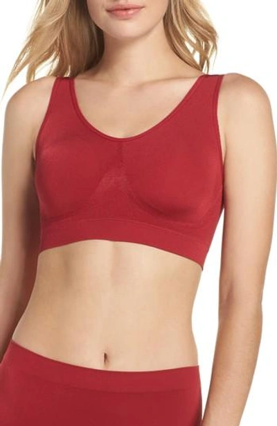 Shop Wacoal B Smooth Seamless Bralette In Rio Red